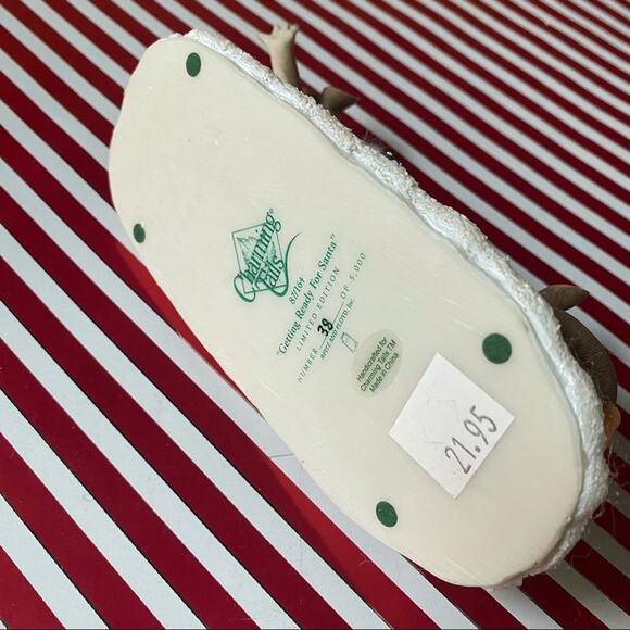 Charming Tails by Fitz and Floyd "Getting Ready for Santa" 38 of 5,000 Figurine - Picture 8 of 10